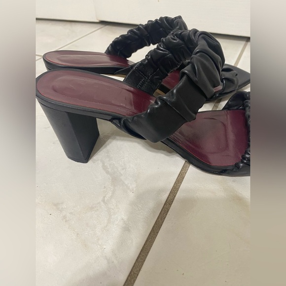 STAUD Frankie Ruched slide Sandals size 39.5 (9.5) - Picture 3 of 6